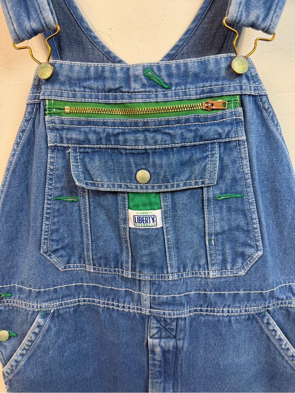 liberty Blue Denim Overalls Jumpsuit - Picture 3 of 6